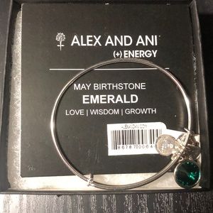 Alex and Ani Emerald birthstone bracelet